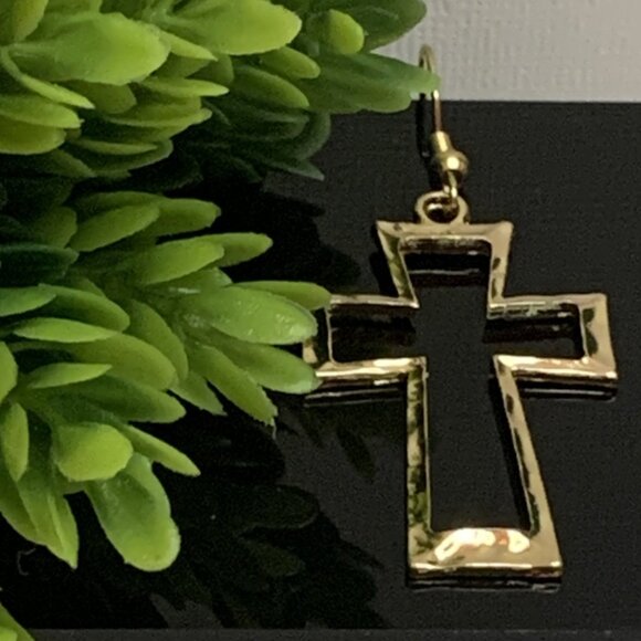 Cross Earring, Gift Idea, Christmas Earring, Religious Earring, Easter Earring - Picture 2 of 4